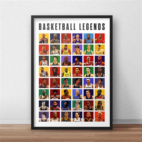 Poster Canvas – Basketball Legends All Time – REVER LAVIE