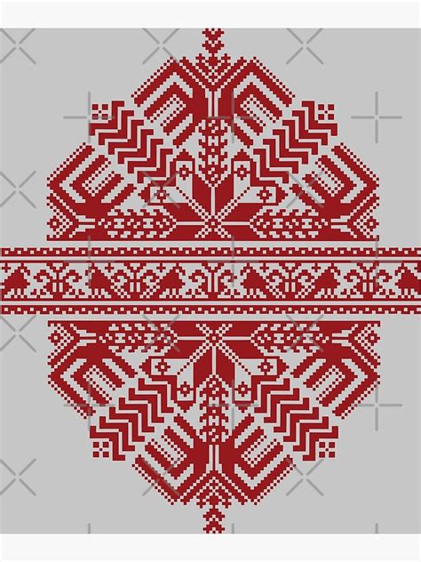 "Baltic Traditional Ornament. Latvian" Poster by RPuniquedesigns | Redbubble