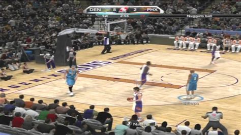 NBA 2k10 Nuggets vs Suns 1st quarter Real Gameplay Footage Xbox 360 - YouTube