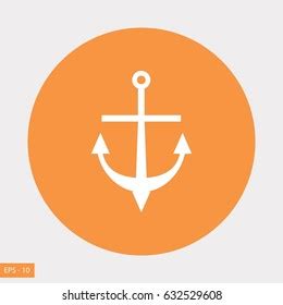 Anchor Icon Vector Flat Design Best Stock Vector (Royalty Free) 632529608 | Shutterstock