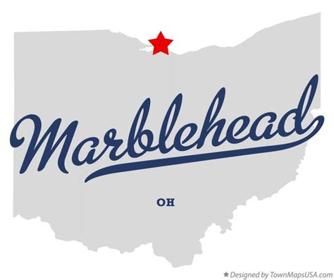 Map of Marblehead, OH, Ohio