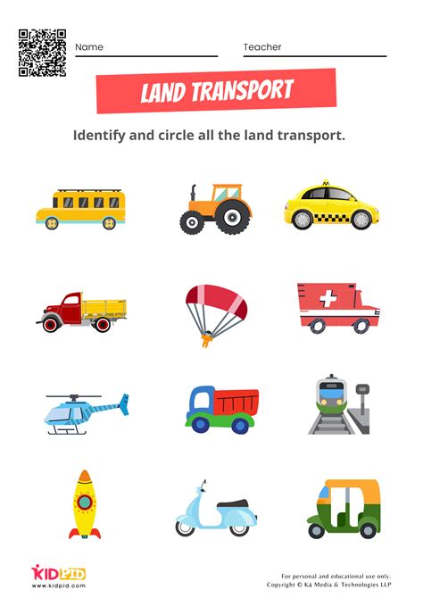 Free Transportation Worksheets for Preschoolers | Preschool transportation worksheets ...