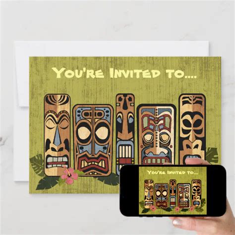 Tiki Party Invitations | Zazzle