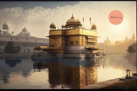 Sikh Digital Art Golden Temple Shining Fantasy Sikh Wall Decor Sikh ...