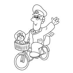 Postman Pat Going Coloring Page for Kids - Free Postman Pat Printable Coloring Pages Online for ...