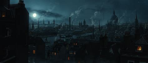 ArtStation - Victorian London during the night