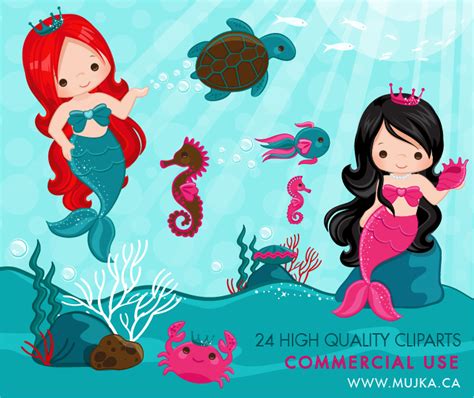 Free Cute Mermaid Cliparts, Download Free Cute Mermaid Cliparts png images, Free ClipArts on ...