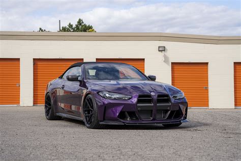 BMW G82 M4 Convertible In Daytona Violet Gets a Vorsteiner Carbon Fiber ...