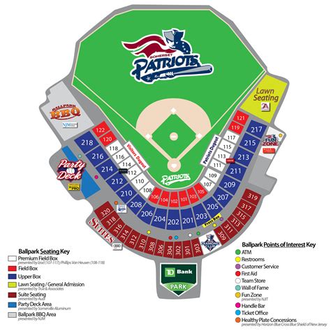 Somerset Patriots Baseball- Affordable Family Fun In Central New Jersey: Seating Chart