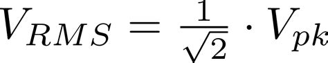 RMS voltage - Electronics - BasicTables