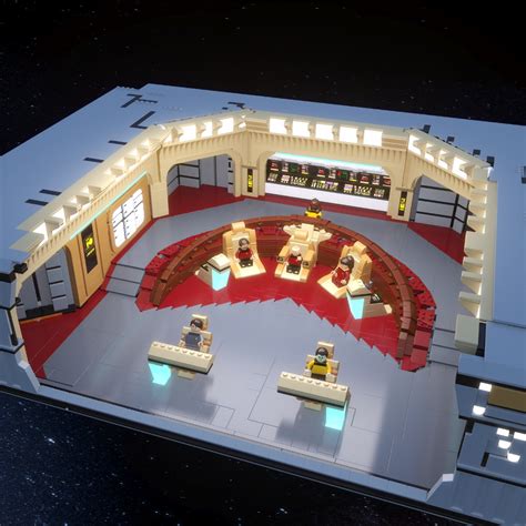 Star Trek TNG Enterprise bridge in Lego, Coline Sipma | Lego star trek ...