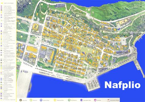 Nafplio old town map - Ontheworldmap.com