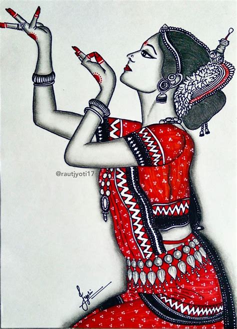 Traditional Folk art painting..... | Boho art drawings, Mughal art paintings, Indian art paintings