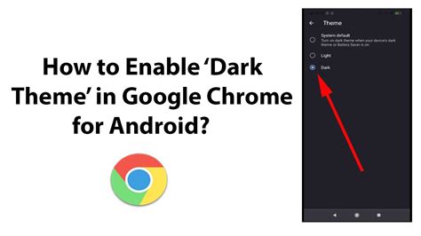 How to Enable Dark Theme in Google Chrome for Android? - YouTube