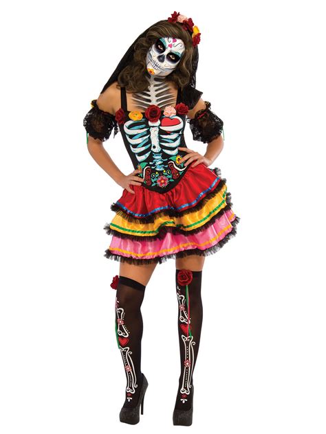 Disfraz Día de los muertos multicolor Halloween: Disfraces adultos,y disfraces originales ...