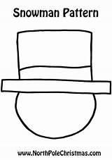 Hat Snowman Template Outline Clipart Drawing Mad Hatter Pattern Tophat  sketch template