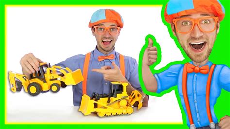 Backhoe Bulldozer for Kids - Construction Toys with Blippi | Learn ...