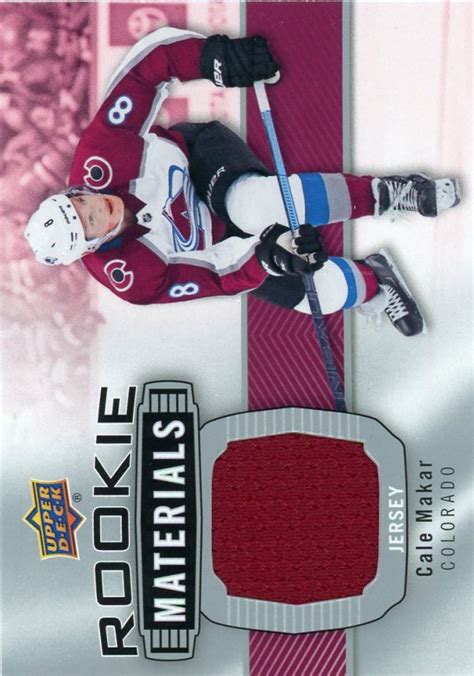 Cale Makar 2019-20 Upper Deck Series 2 Rookie Materials RM-CM ...