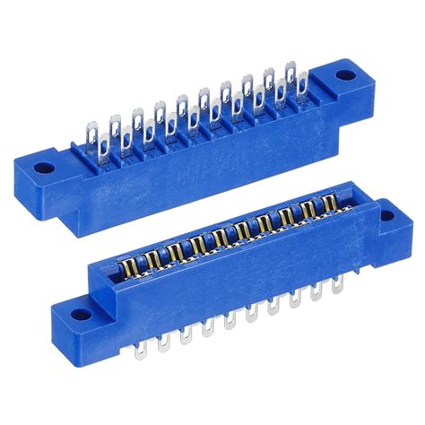 Card Edge Connector Blue Socket 20 Pin Solder Eyelet 3.96mm Pitch for ...