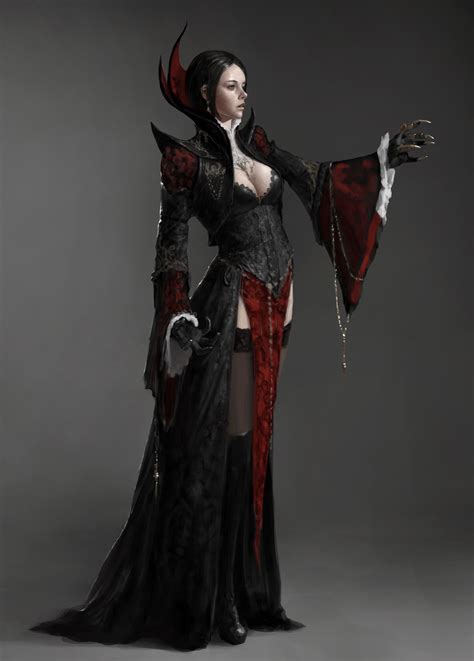 ArtStation - Old work Vampire countess, Jonghwan Lee | Vampire art ...