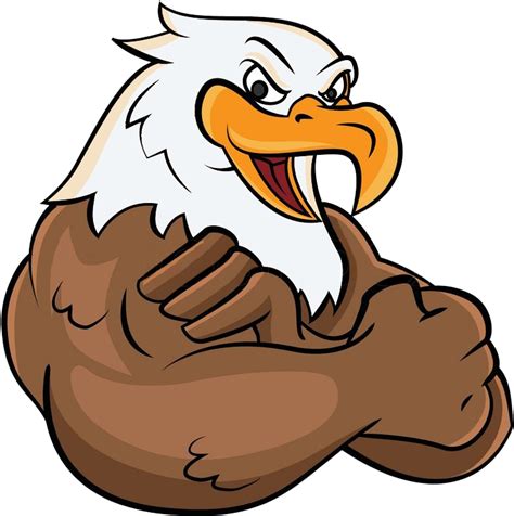 Eagles - Cartoon Bald Eagle - (858x821) Png Clipart Download