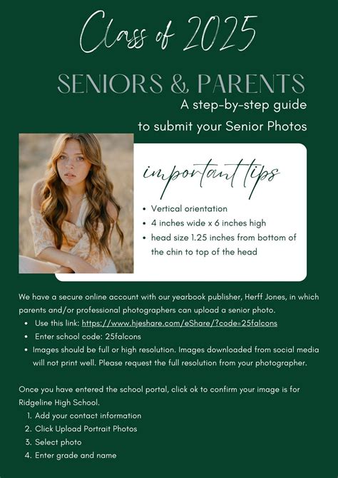 Yearbook / Senior Photos – Senior Information – Ridgeline High School