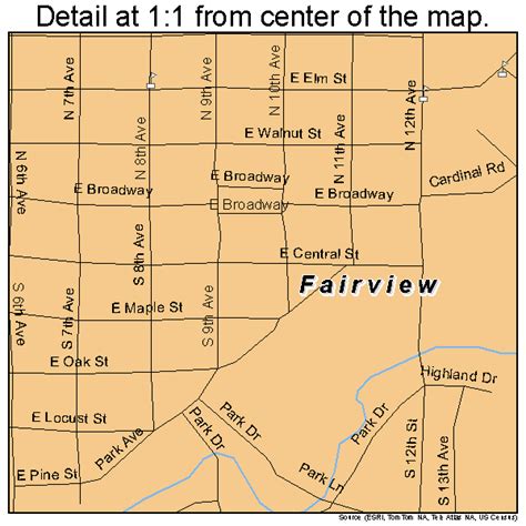 Fairview Oklahoma Street Map 4025100