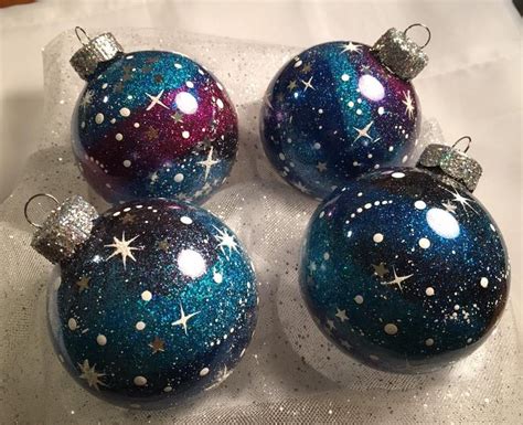 Galaxy Christmas Ornament Set - Etsy | Christmas ornaments, Christmas ...