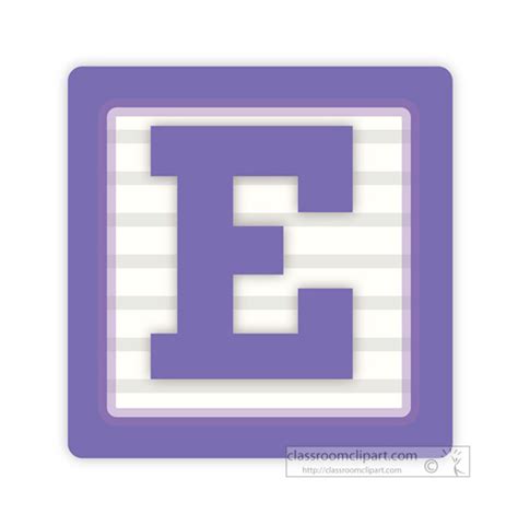 Alphabets Clipart - alphabet-block-letter-e-clipart - Classroom Clipart