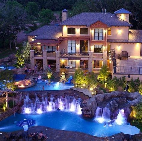 Massive mansion with multi level pools | Swimming Pools, Big Pools, Big Houses With Pools, Huge ...