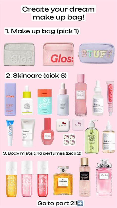 Preppy Dream Makeup Bag: Top Skin Care Products