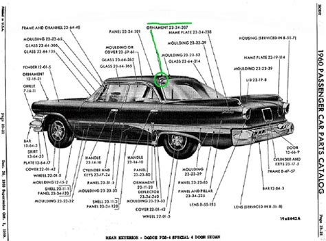 SOLD - 1960 Dodge Roof Chrome Ornaments [Vents] | For C Bodies Only ...