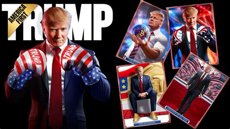 Trump Unveils Trading Cards Fitted With Scraps Of Suit He Wore To Biden ...