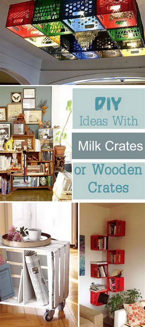 DIY Ideas With Milk Crates or Wooden Crates 2023