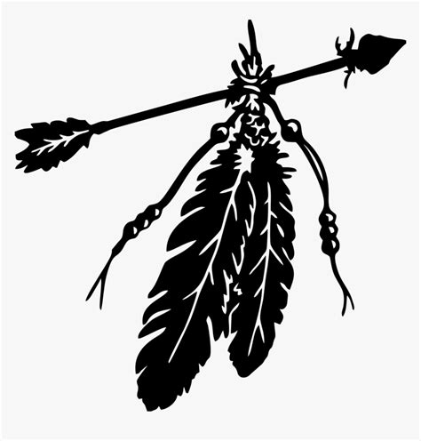 Indian Feathers With Arrow , Transparent Cartoons - Indian Arrow With Feathers, HD Png Download ...