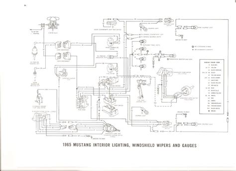 Free Auto Wiring Diagram: 1965 Ford Mustang Interior Light Wiper Gauges Wiring Diagram