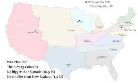 If War Plan Red got hot - British Victory : r/imaginarymaps