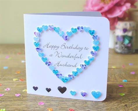 Handmade Birthday Card For Husband - Printable Templates Free