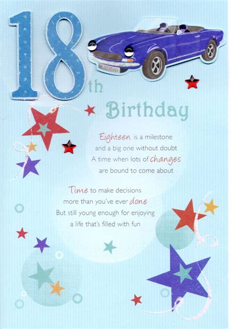 18th Birthday Card Printable Free - Printable Word Searches