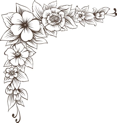 Flower drawing design, Flower pattern drawing, Flower drawing