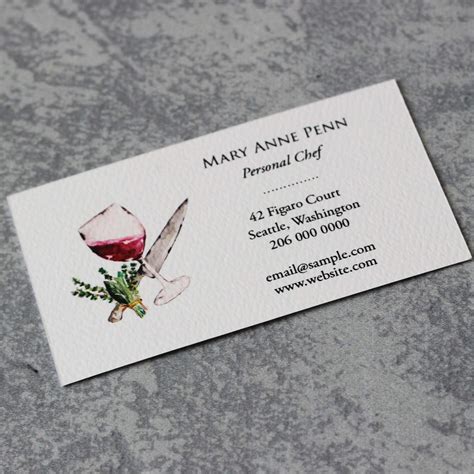 Personal Chef Business Cards