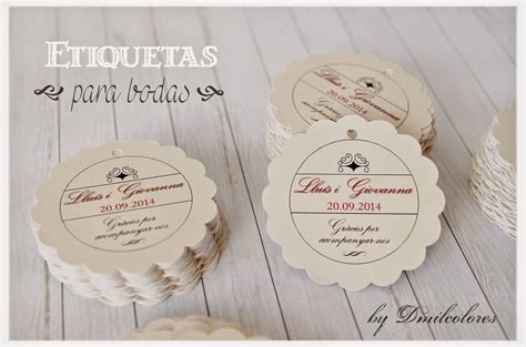 Etiquetas para boda ... - Dmilcolores | Detalles originales y Alfileres ...