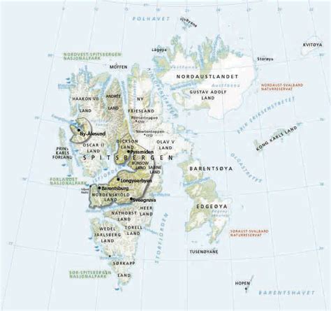 Map of Spitsbergen