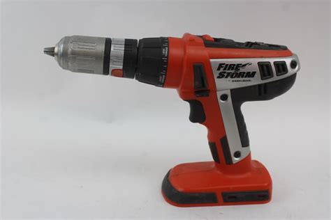 Black And Decker Firestorm 18v Cordless Drill FS1800D And 3 Batteries ...