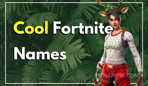 500+ Fortnite Names: Cool, Funny and Unique Ideas - TechyWhale