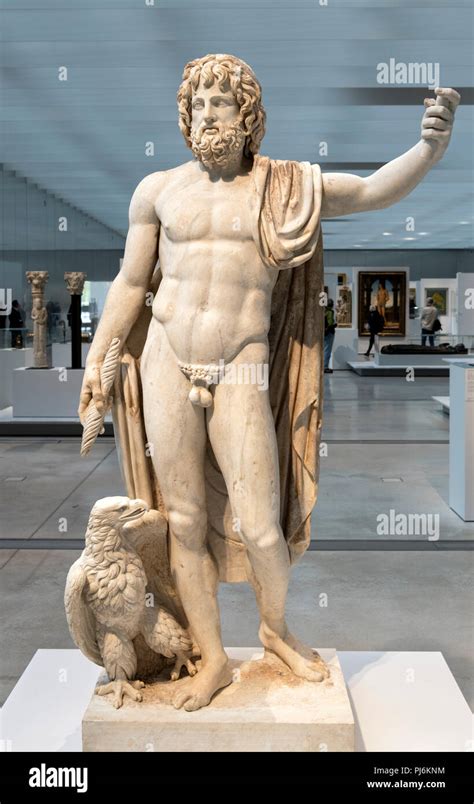 Jupiter Roman God Statues - In one famous ancient roman sculpture, he can be seen seated.