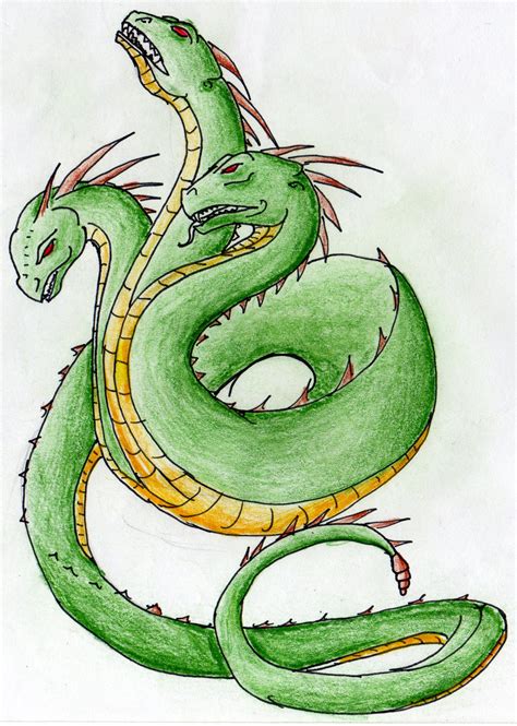 Three headed serpent by Dracknorin on DeviantArt