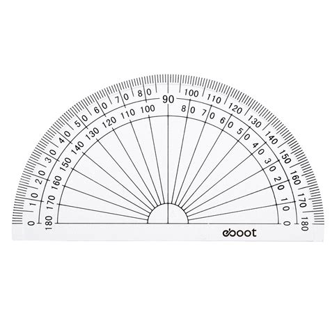 20 Pack Plastic Protractor, 180 Degrees Protractor for Angle ...