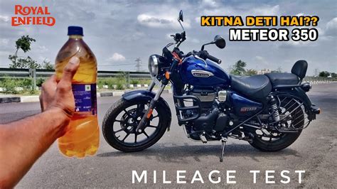 Royal Enfield Meteor 350 Mileage Tested - VIDEO