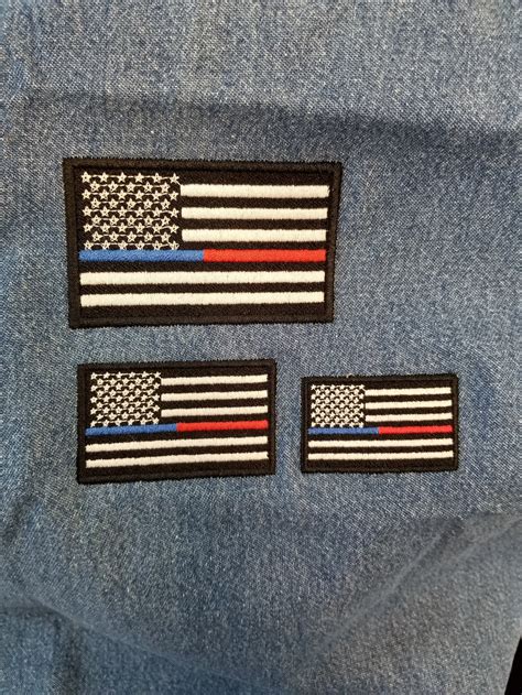 Half Blue Line Half Red Line Flag Design Blue Lives Matter - Etsy